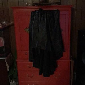 Beautiful leather alike long skirt